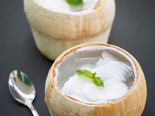 Vietnamese coconut jelly pudding