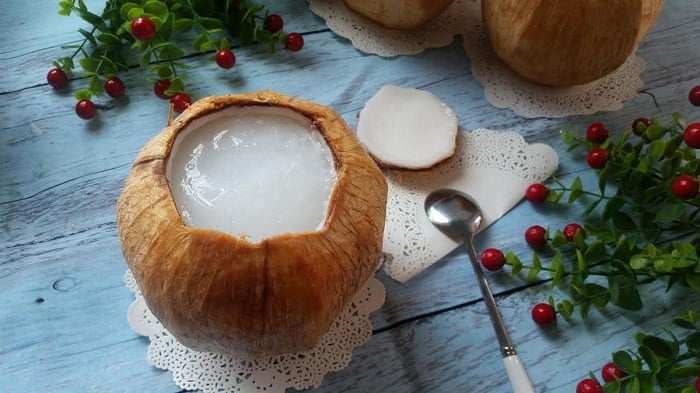 Vietnamese coconut jelly