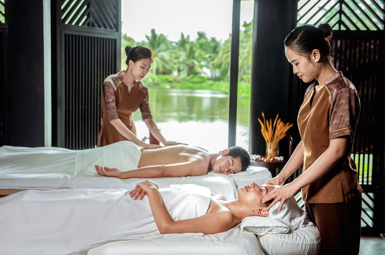 Relax with Akoya Spa's signature massage therapy