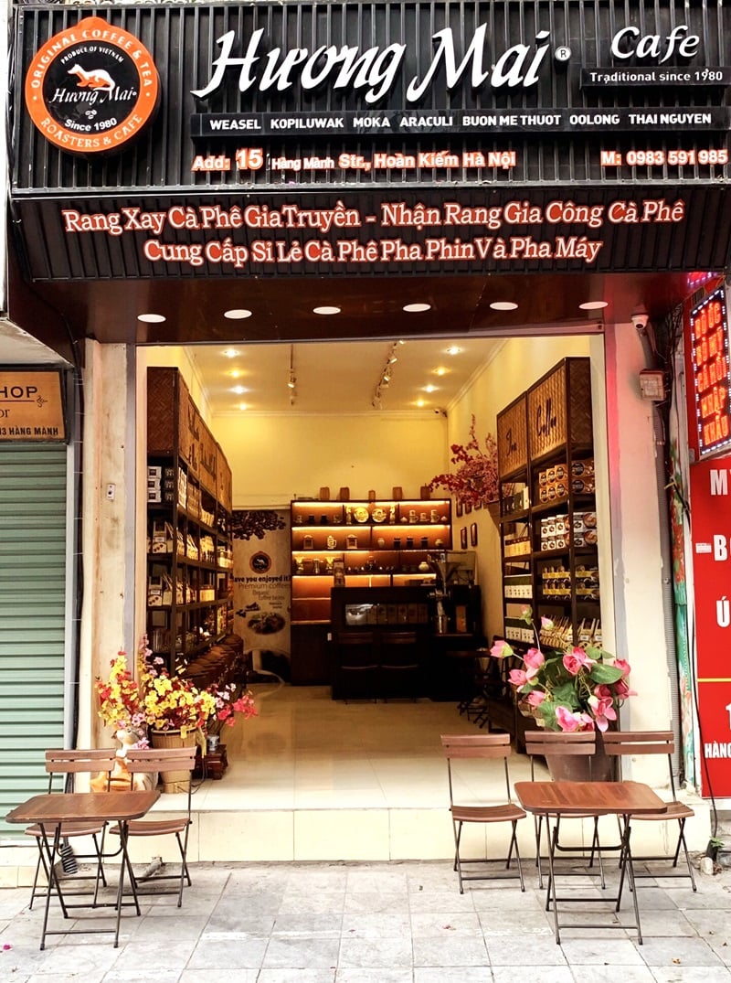 Weasel coffee in Hanoi