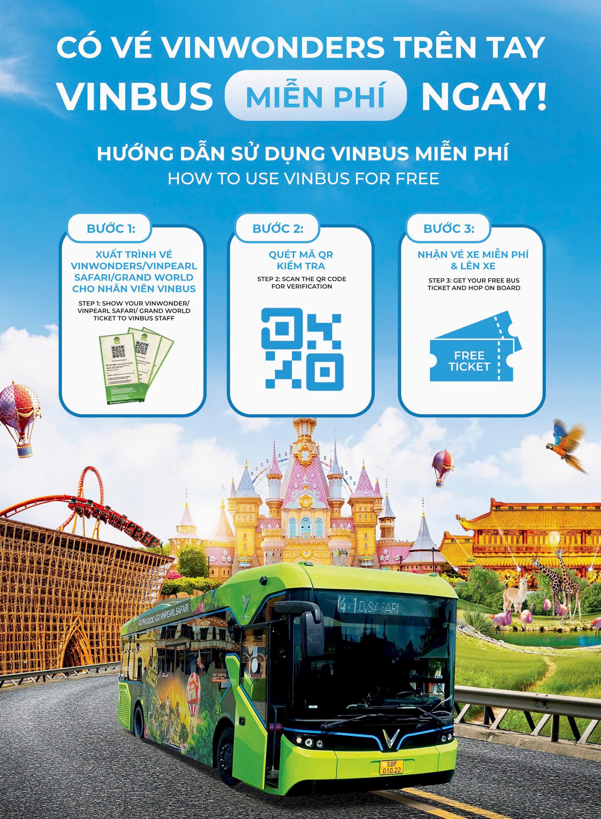 Hướng dẫn sử dụng xe VinBus miễn phí